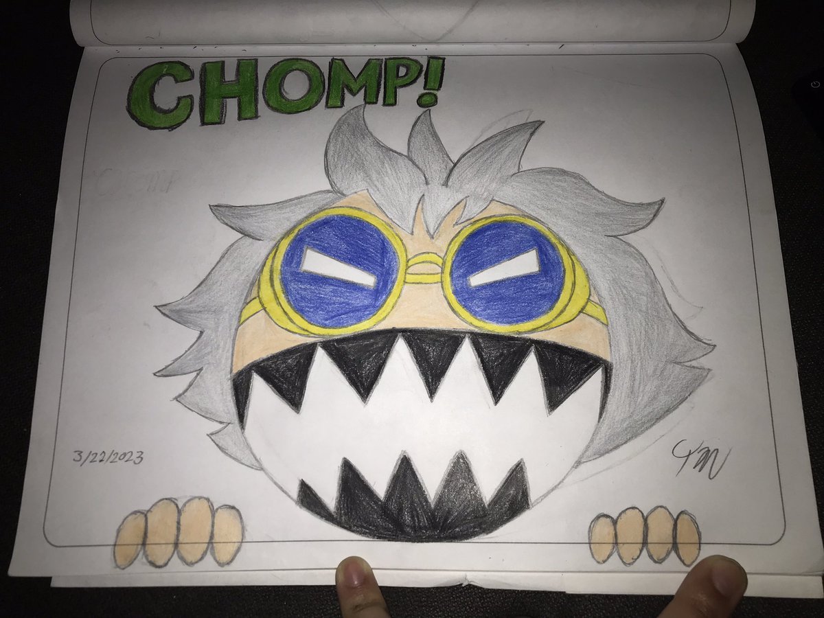 taylormorales40's tweet photo. Here’s my fanart version of CHOMP! Just @tokyomachine being hungry. Otherwise, awesome song! What a great kickoff to CHOMPO: SEASON 1! IT’S DINO SEASON, YA FRONKSTERS!
#CHOMPO #tokyomachine #TOKICREW #tokyomachinefanart https://t.co/eZWvN6fLNi