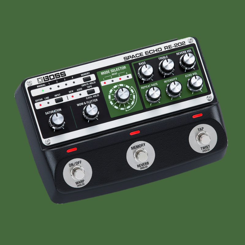 BOSS_jpn's tweet photo. RE-202は、かつてないレベルでSpace Echoを再現。オリジナルを知り尽くしたBOSSが、磁気テープやモーター等の構造による音色の変化、アイコニックなSPRING REVERB、楽器の魅力を引き立てるプリアンプ回路まで、改めて徹底的に探求することで完成しました。
#BOSS_jpn #RE202 #SPACEECHO
