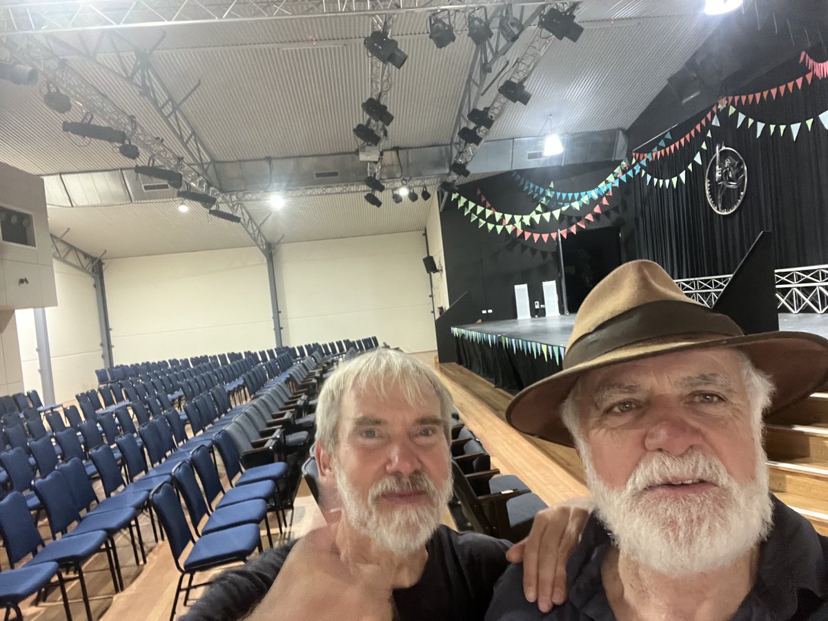 Chairs and more chairs.. the Yack Town Hall in all its glory (the workers not so much!) in preparation for the 23rd? Yackandandah Folk Festival this  coming weekend. Music makes change! ⁦<a href="/Events_Matter/">Events That Matter</a>⁩ #loverural