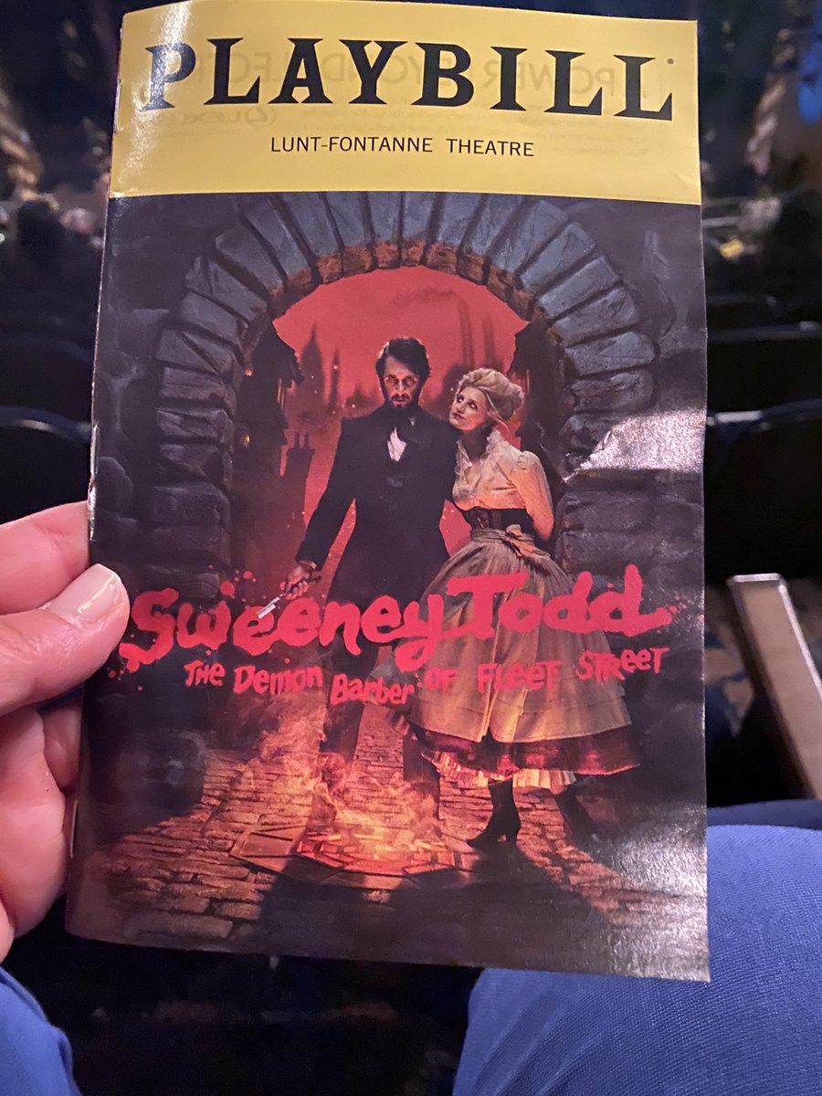 MissyMotha's tweet photo. Sweeney Todd with @joshgroban on Stephen Sondheim’s bday…where else would I be??? https://t.co/NIgMMEjbQh