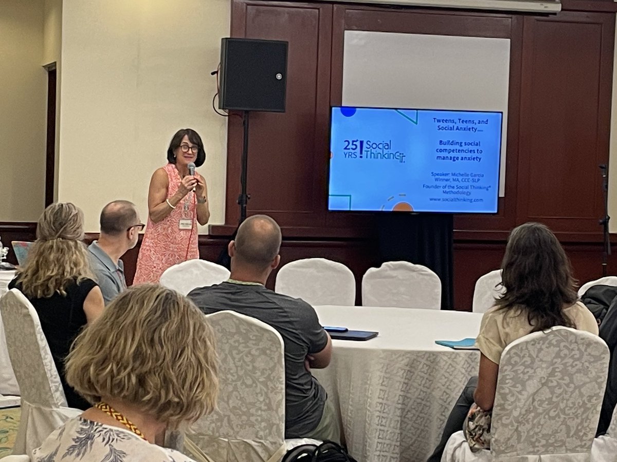Excellent session at #etc2023kk looking at teens and social anxiety - “social minds depend on our observations” #issedu #earcosorg