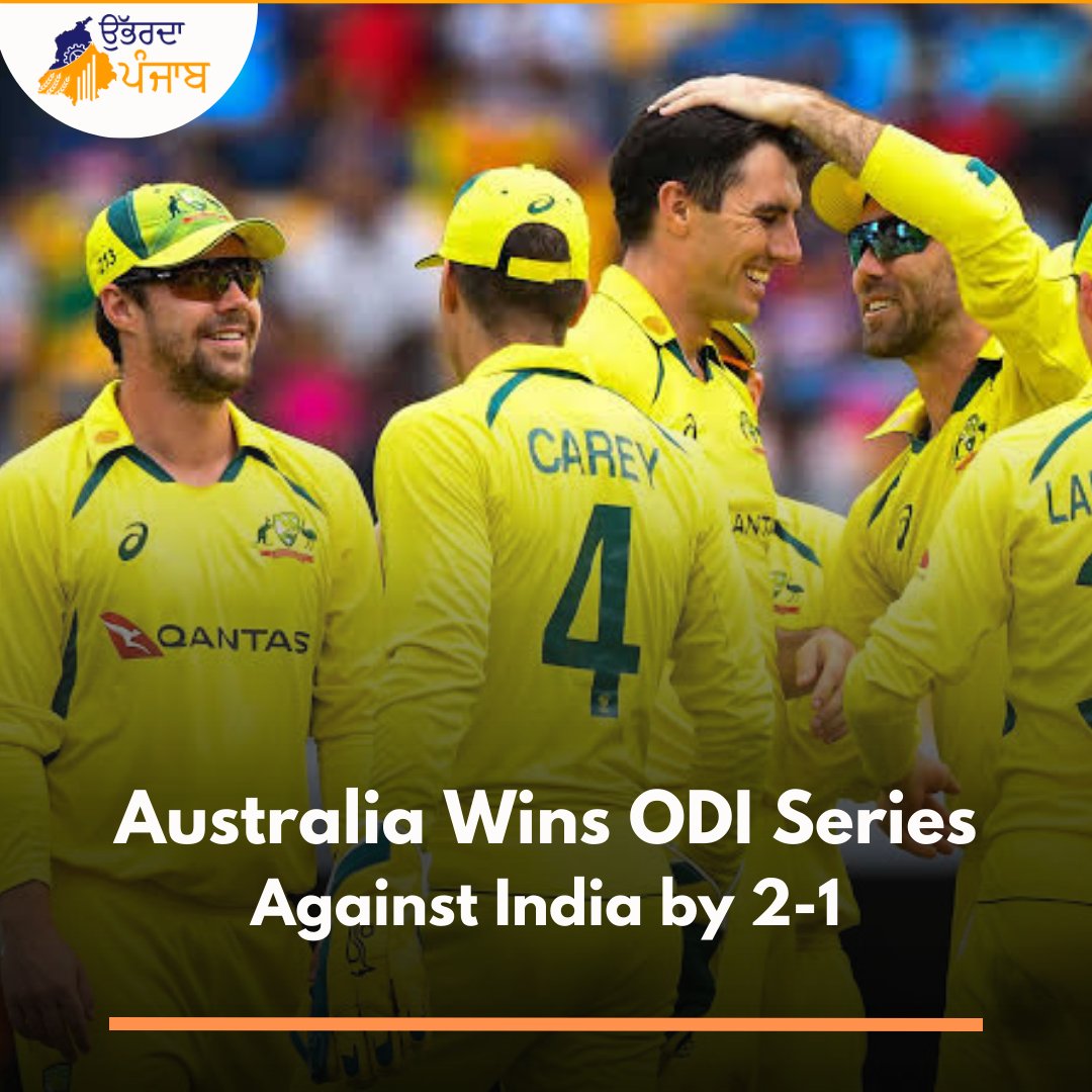 Australia won by 21 runs, ODI 3 of 3 (Australia Wins 2-1).

#australia #india #australiaindia #odi #INDvAUS #teamindia #indvsaus #crickettrolls #cricket #cricketlovers #indiacricket #indiancricketteam  #viratkohli #cricketworld #cricketlatestnews #cricketfans #teamindia