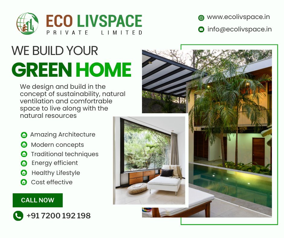 #Greenhome #ecohome #builders #greenbuilders #earthconstructions #healthylifestyle #bestbuilder #sustainability #preserveearth