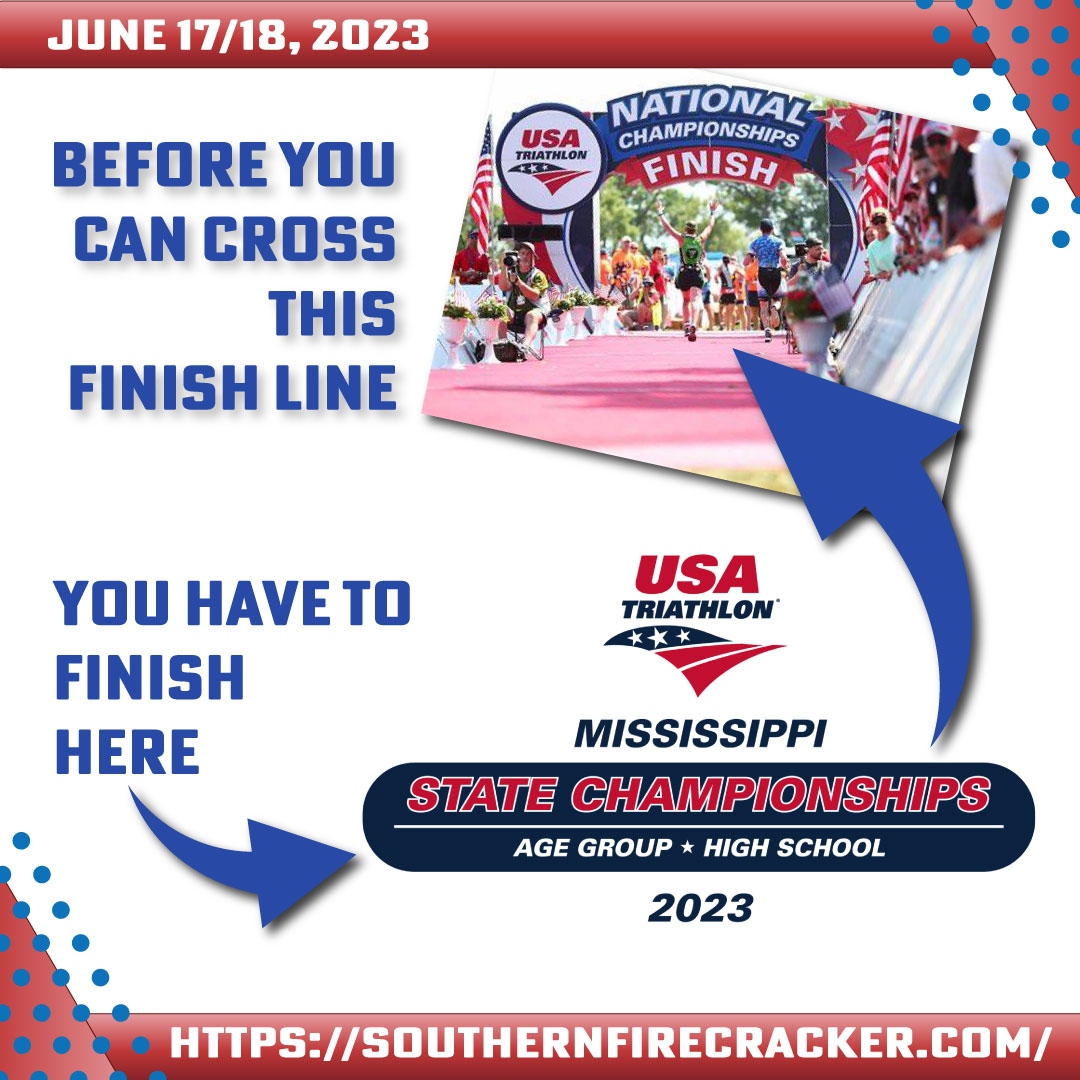 Ready to earn your ticket to USAT Nationals? Qualifying starts at the state level. Sign up today at southernfirecracker.com

#triathlon #USAT #USATriathlon #swim #bike #run #70point3 #triathlonchallenge #dreamingseason #roadtonationals #USATStateChampionships
