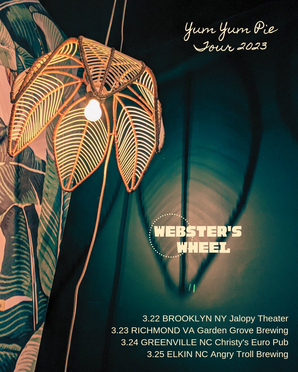 Max deliciousness for our last week of Yum Yum Pie. Dessert your mind with original music

websterswheel.com/tour

#yumyumpietour2023 #websterswheel #wheeliegoodtime
