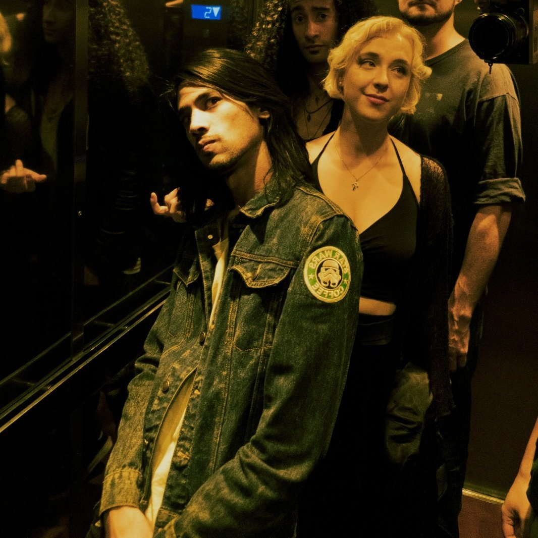 Faghrii's tweet photo. "Taking our band to the next level...literally. Elevator concerts, anyone?" #elevatorjam #capetown #musicians https://t.co/rX5RpabpbH