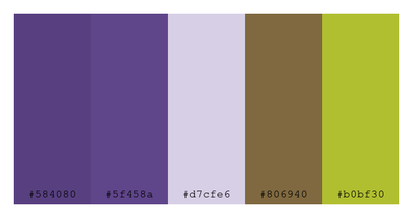 ColPaletteBot's tweet photo. Beep beep, here's a pretty color palette for you!
color-scheme.js parameters used:
- hue: 278
- variation: pastel
- colors: #584080, #5f458a, #d7cfe6, #806940, #b0bf30
Have a lovely evening!
#twitterbot #colorpalette #colors #palette #prettycolors https://t.co/cSapTp6GFF