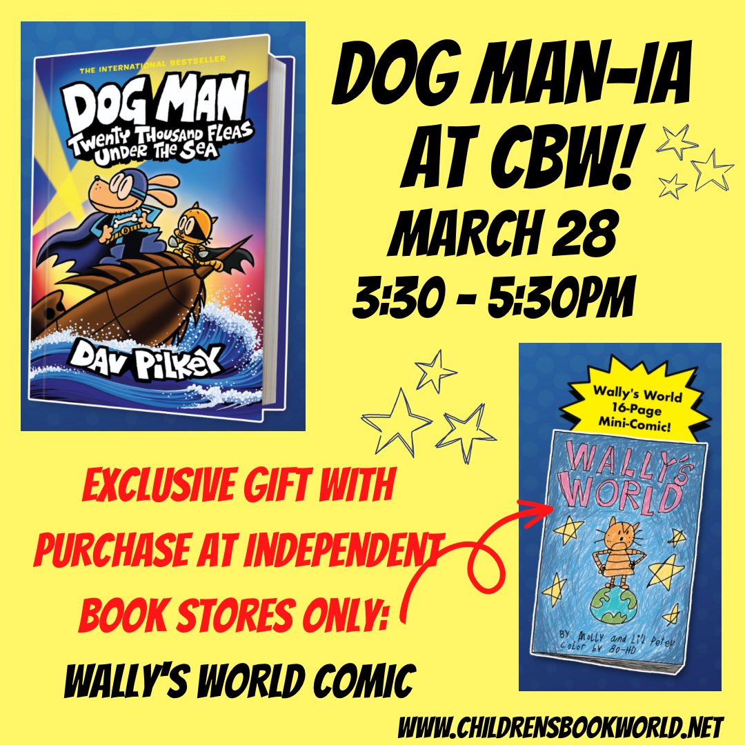 Celebrate the release of Dog Man #11 - Twenty Thousand Fleas Under the Sea. EXCLUSIVE 16 page comic ONLY AT INDEPENDENT BOOKSTORES (free with purchase of Dog Man #11) #bookstore#booktok#newrelease#bestseller#davpilkey#indiebound