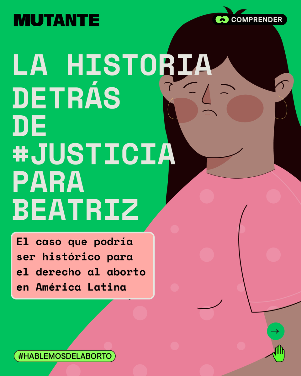 MutanteOrg's tweet photo. 👆🏽😔  Lo que vivió Beatriz fue una tortura y una injusticia. Así lo describió el informe de la Comisión Interamericana de Derechos Humanos (CIDH) presentado en 2020.

#HablemosDelAborto https://t.co/BYm1FtUej8