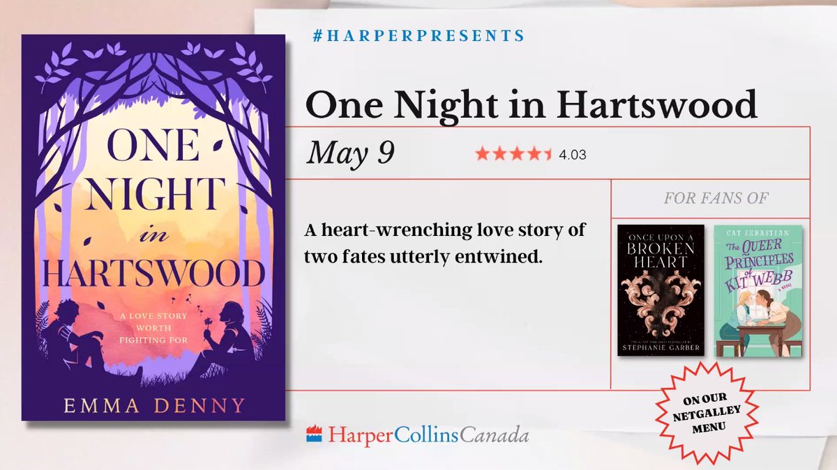 flavialately's tweet photo. A queer medieval romance! NEED! #OneNightInHartswood #HarperPresents @HCCFrenzy @HarperCollinsCa https://t.co/xHEqEbroWS