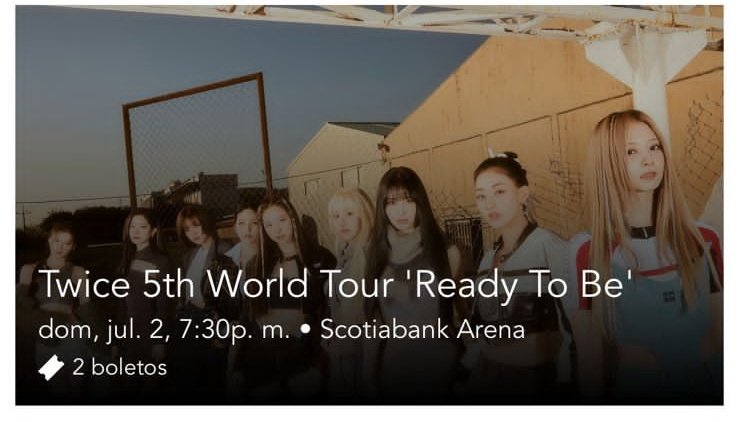 Josiniii's tweet photo. AHHH VOY A VER A #TWICE 😭🥹🥹🥹 https://t.co/QiAPjw0iui