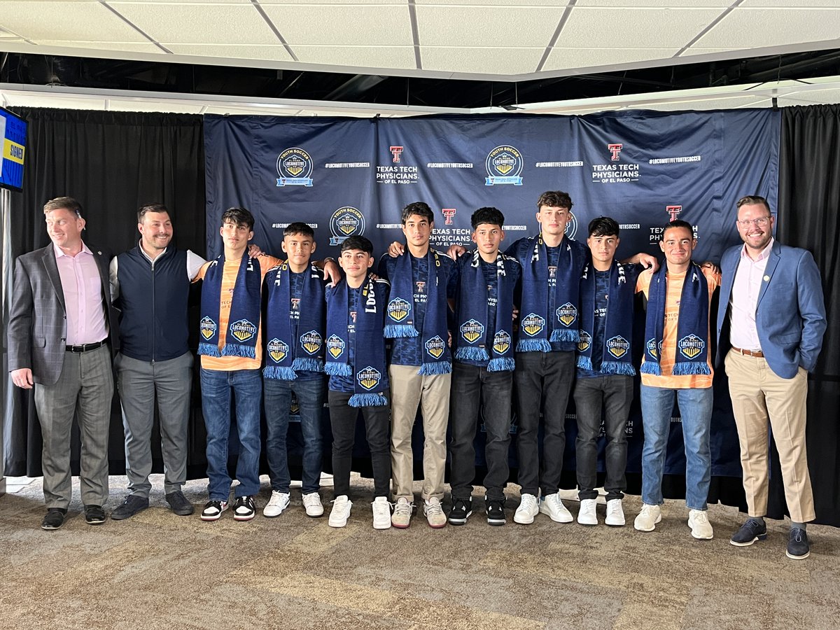 Today we had the chance to accompany eight young El Paso Locomotive Youth Soccer players in celebration, as they signed their 2023 Academy contracts during an El Paso Locomotive FC  press conference! ⚽⚽⚽
<a href="/eplocomotivefc/">El Paso Locomotive FC</a> 
#TTogetherForElPaso #ElPasoLocomotiveFC #VamosLocos