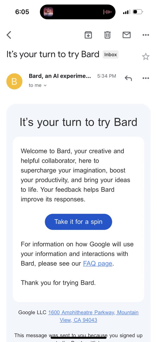 LisaKotecki's tweet photo. Got accepted to @Google Bard, only to have it link me back to their waitlist! 😭 https://t.co/VVulOKSnts