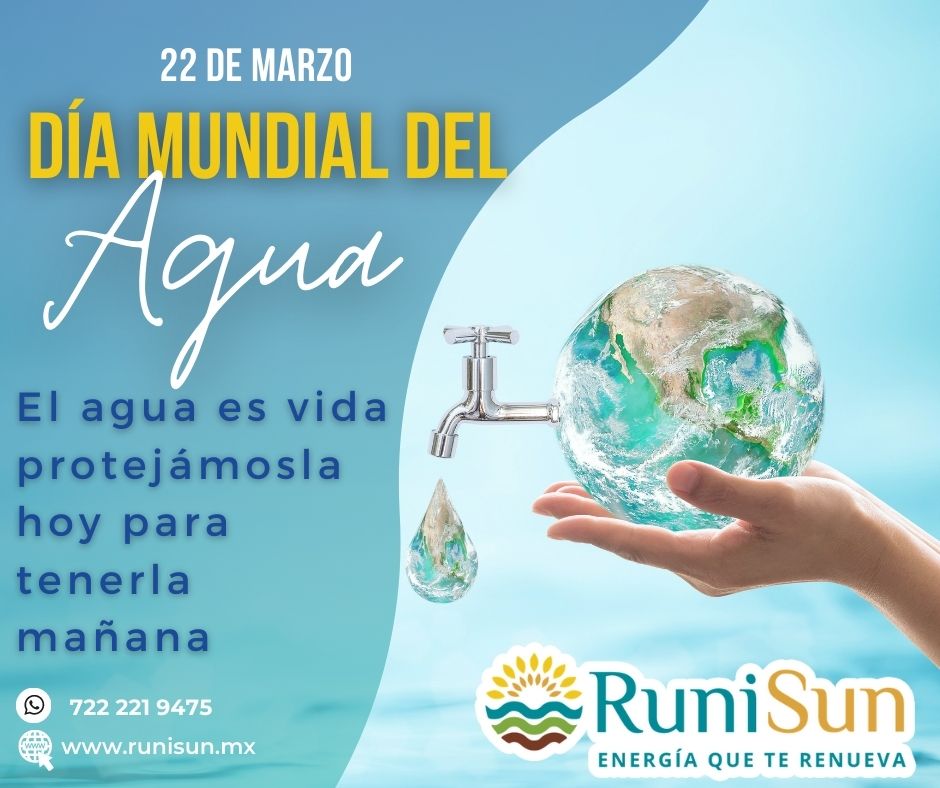 runisunmx's tweet photo. ¡Hoy es el Día Mundial del Agua! 💦💙
Este día nos recuerda la importancia del agua en nuestras vidas y en nuestro planeta. En RuniSun☀, estamos comprometidos con el cuidado del agua y el medio ambiente. #Díamundialdelagua https://t.co/9HN0RuofRc