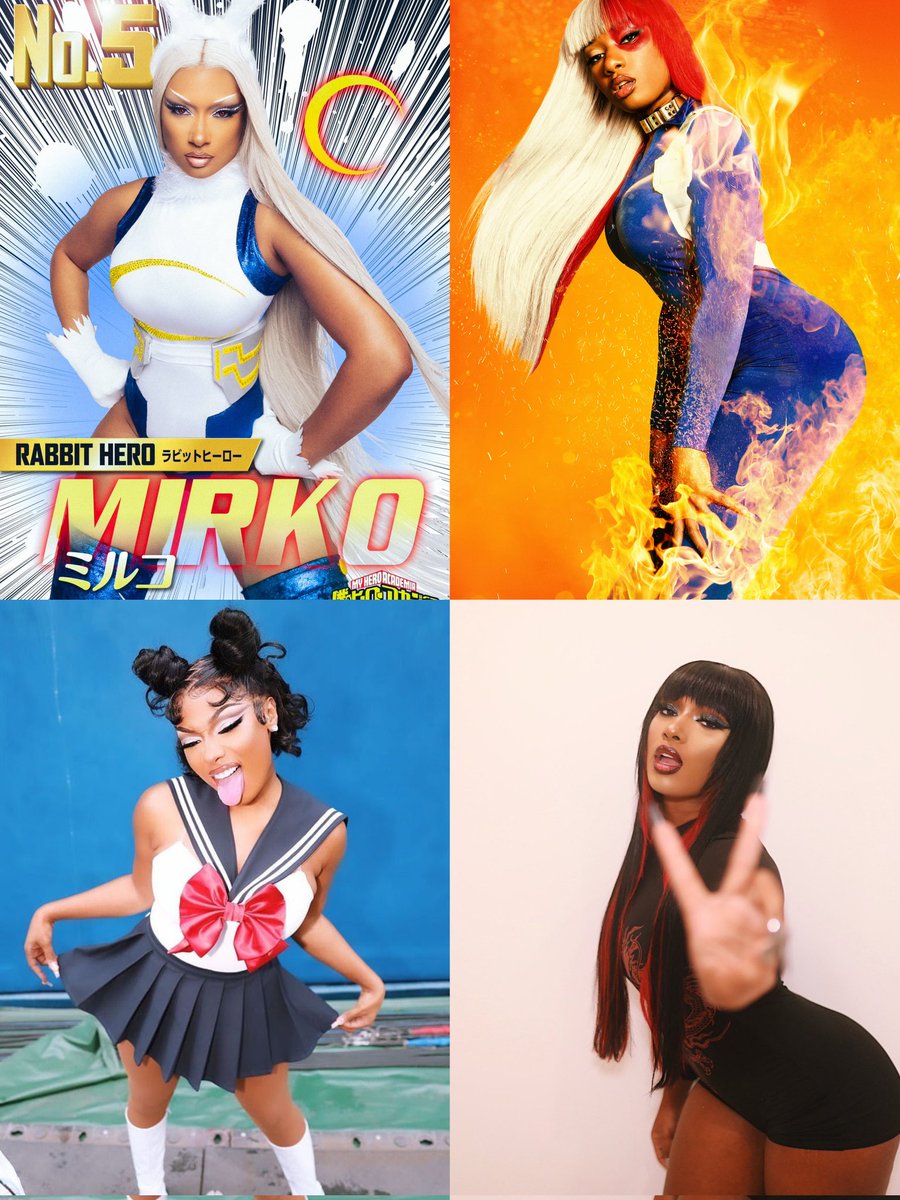 scarletstalli's tweet image. Megan Thee Stallion's anime cosplays always eat