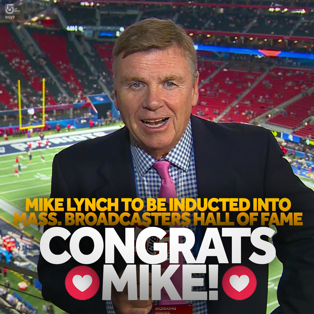 Congratulations to longtime SportsCenter 5 anchor Mike Lynch -- who will be inducted into the Massachusetts Broadcasters Hall of Fame.  Congrats Lynchie!   on.wcvb.com/3JZxRpX