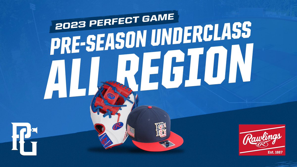 Thank you <a href="/PerfectGameUSA/">Perfect Game USA</a> and <a href="/RawlingsSports/">Rawlings Baseball</a> for the Preseason Underclass All Region selection.