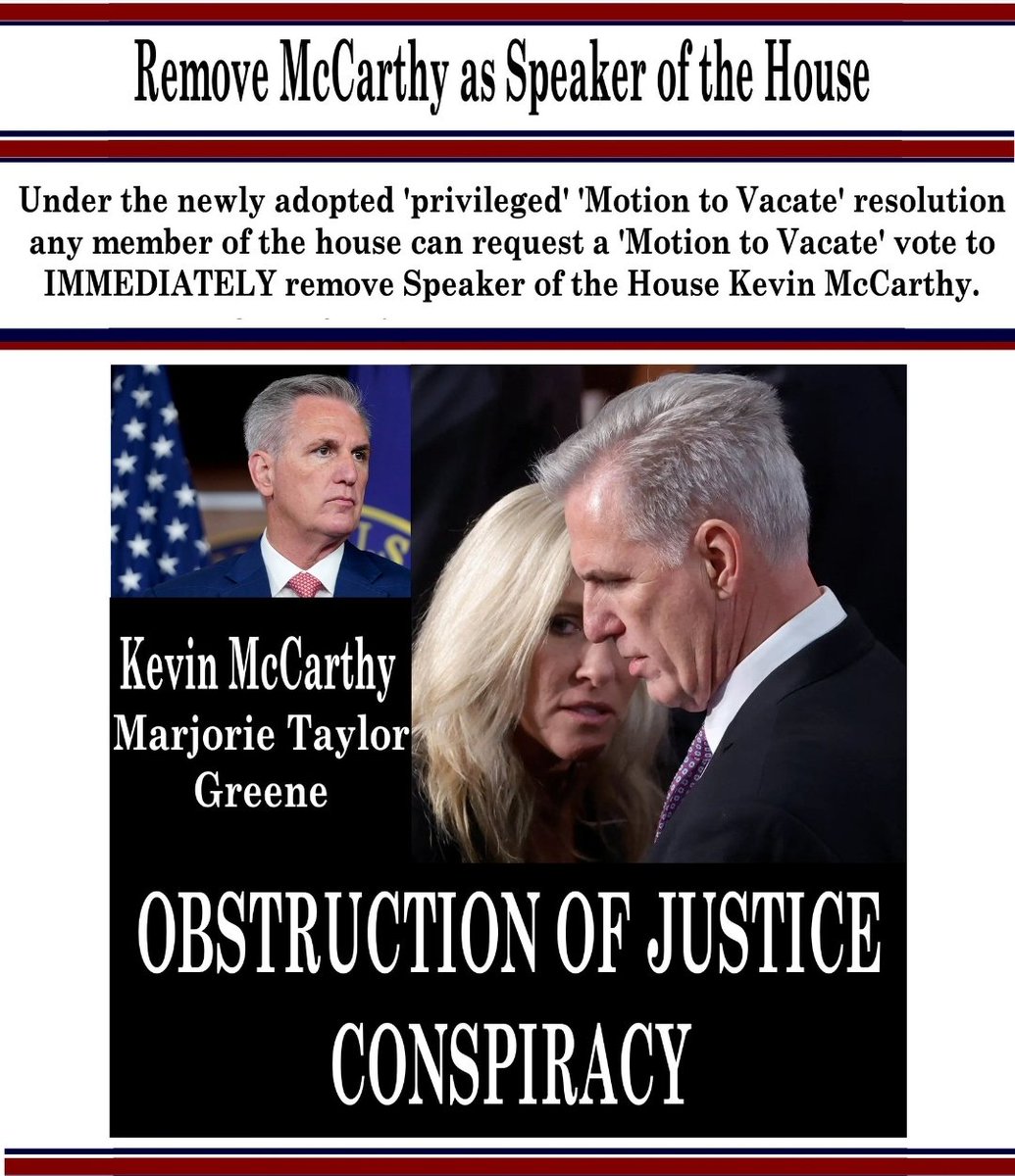 KLoYo77's tweet image. OBSTRUCTION OF JUSTICE.
#RemoveMcCarthy 
#GOPClownShowContinues