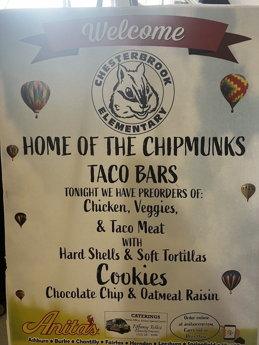 emilyreadteach's tweet photo. Taco Tuesday at the Book Fair was a success @CES_FCPS @ChesterbrookPTA @PrincipalKirkp1 @FCPSR2 https://t.co/FuOrRNgWnM