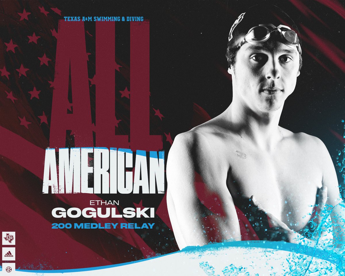 AggieSwimDive's tweet photo. The Aggies go a school record ⏱️ of 1:23.03 to take 1️⃣4️⃣th and earn Honorable Mention All-America honors in the 200 medley relay😤👍

#GigEm https://t.co/t5BkYuBKkt