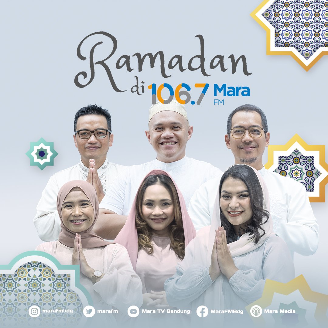 MaraFM's tweet photo. Kami segenap Direksi dan Crew 106,7 Mara FM mengucapkan selamat menjalankan ibadah puasa.

Semoga Bulan Ramadhan ini menjadi bulan yang penuh kemurnian &amp; kedamaian, serta menjadi momen untuk lebih mendekatkan diri kepada Allah  SWT.

#RamadanDiMaraFM https://t.co/ETwmJmsM8L