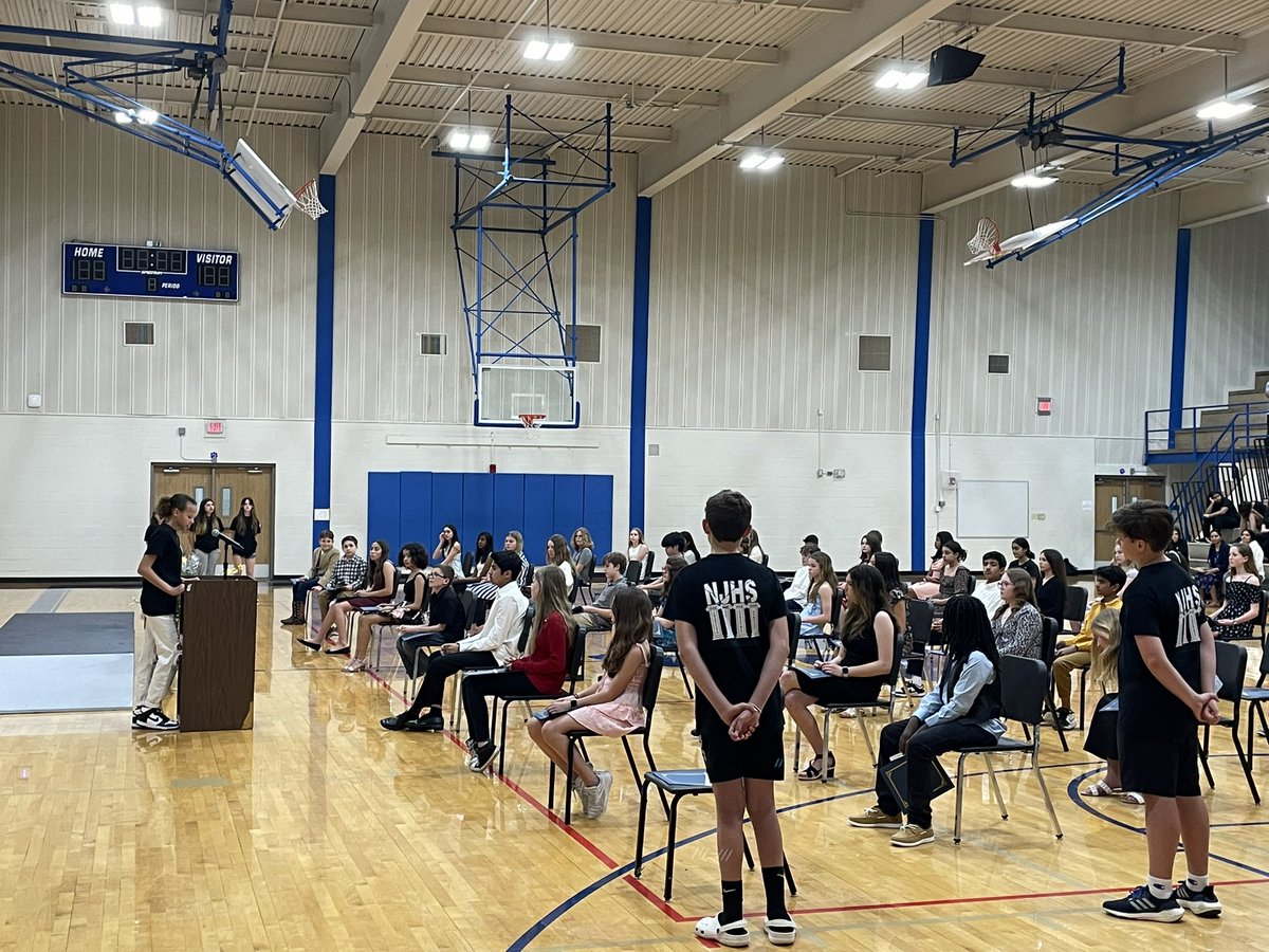 NJHS induction tonight at LMS.  We welcomed over 50 new inductees and are so excited for them to continue to grow! <a href="/LeanderTigers/">Leander MS</a> <a href="/EmSmith_Faught/">Emily Faught</a> <a href="/MrCoachHaug/">MrCoachHaug</a> <a href="/katienstewart/">Katie Stewart</a>