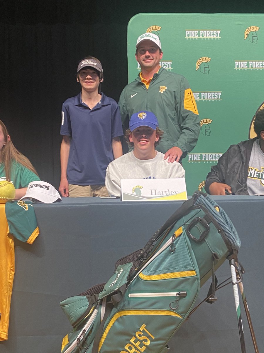 Senior Garrett Hartley signs to play golf for Johnson and Wales University. Go Trojans