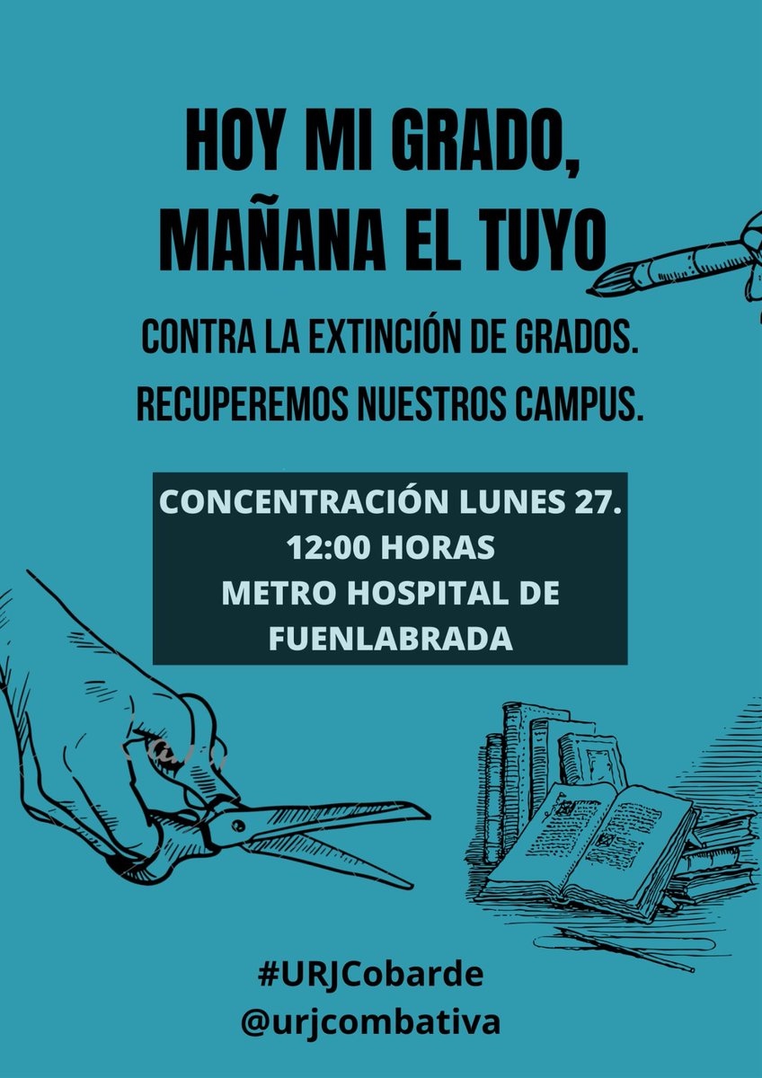 Primera movilización oficial en el marco de la huelga 27-30M

Los campus son nuestro espacio, no pensamos acatar ante sus desplazamientos forzosos

Todo el mundo es bienvenido

¡Nos seguimos organizando, compañeros!

#URJCobarde