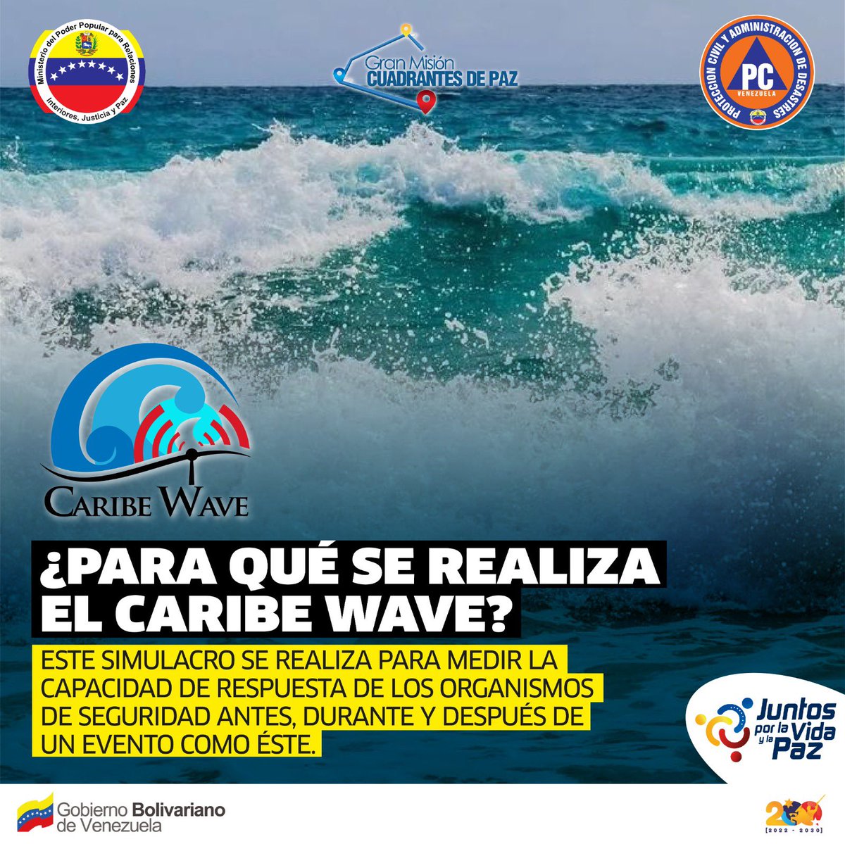 CeballosIchaso1's tweet photo. #22MAR || El Sistema Nacional de Gestión de Riesgos: Bomberos Protección Civil, INAMEH y Funvisis, están listos para dar inicio mañana #23MAR al Ejercicio Internacional #CaribeWave2023, como estrategia de prevención integral, para atender emergencias y desastres. https://t.co/C0Og97VT1P