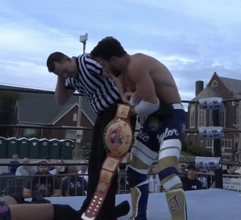 Futr2Brite's tweet photo. A reminder that IT HAPPENED!! AND IT COUNTS!! #RecognizeIt #AIWRumbleOnMainStreet @aiwrestling https://t.co/5l1hTJx2uP