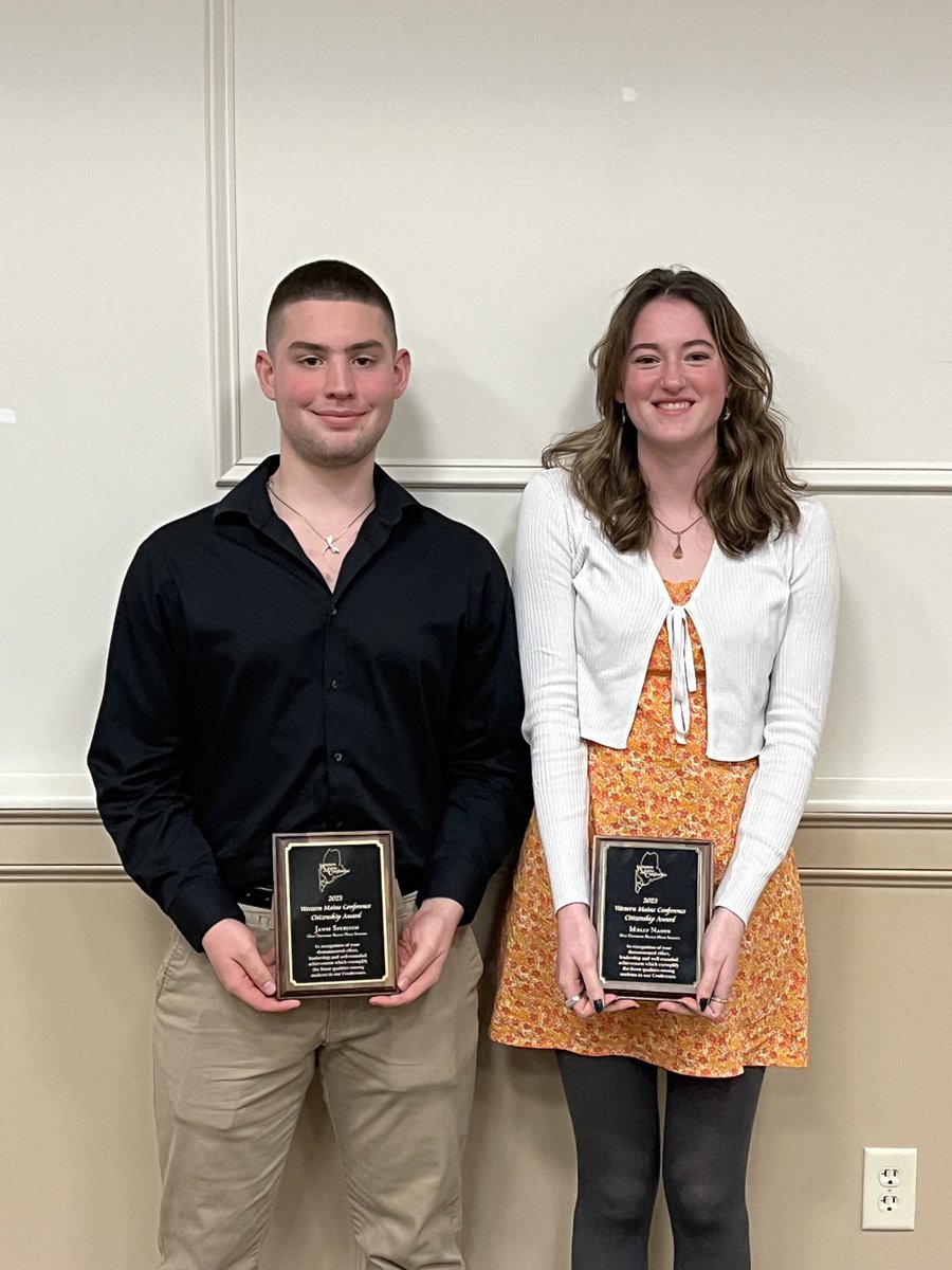 Congratulations to Jamie and Molly representing OOB at the WMC citizenship banquet. Two excellent choices ⁦@Supt_Prin_OOB⁩ ⁦<a href="/OOBathletics/">OOB Athletics</a>⁩ ⁦<a href="/OOBHSGuidance/">OOBHSGuidance</a>⁩