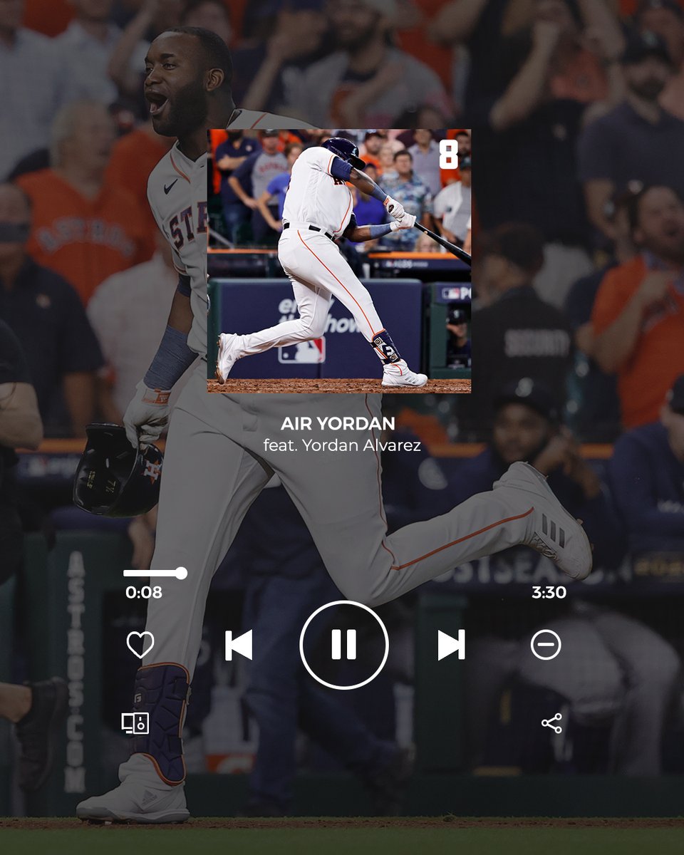 NOW PLAYING ON OUR TOP HITS OF 2022 ▶️ Yordan Alvarez's ALDS Game 1 ninth inning homerun. Need we say more? 🗣️EIGHT DAYS UNTIL OPENING DAY.