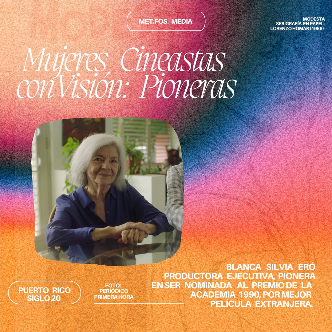 PamHarina's tweet photo. #MujeresCineastas 🇵🇷 #Pioneras
en #PuertoRico
¿Conoces sus aportaciones, trayecyoria y su historia?
📲 #metfos https://t.co/rwOW4Zw6aD