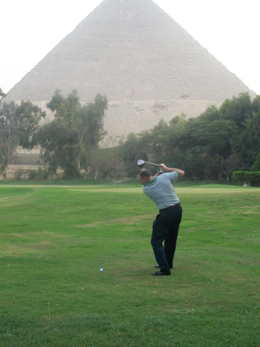 Woodman504's tweet photo. @PeterFinchGolf It is real. On the fairway in Giza. https://t.co/iY8HzyIrLD