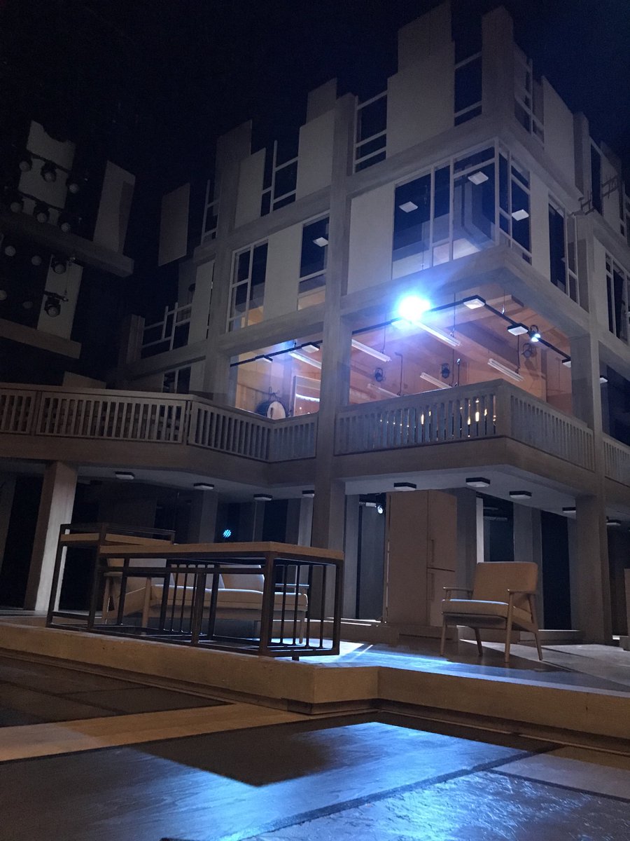 Terrific set for the brilliant musical Standing at the Sky’s Edge at the National Theatre.  3 families, 6 decades on the Parkhill Estate in Sheffield.