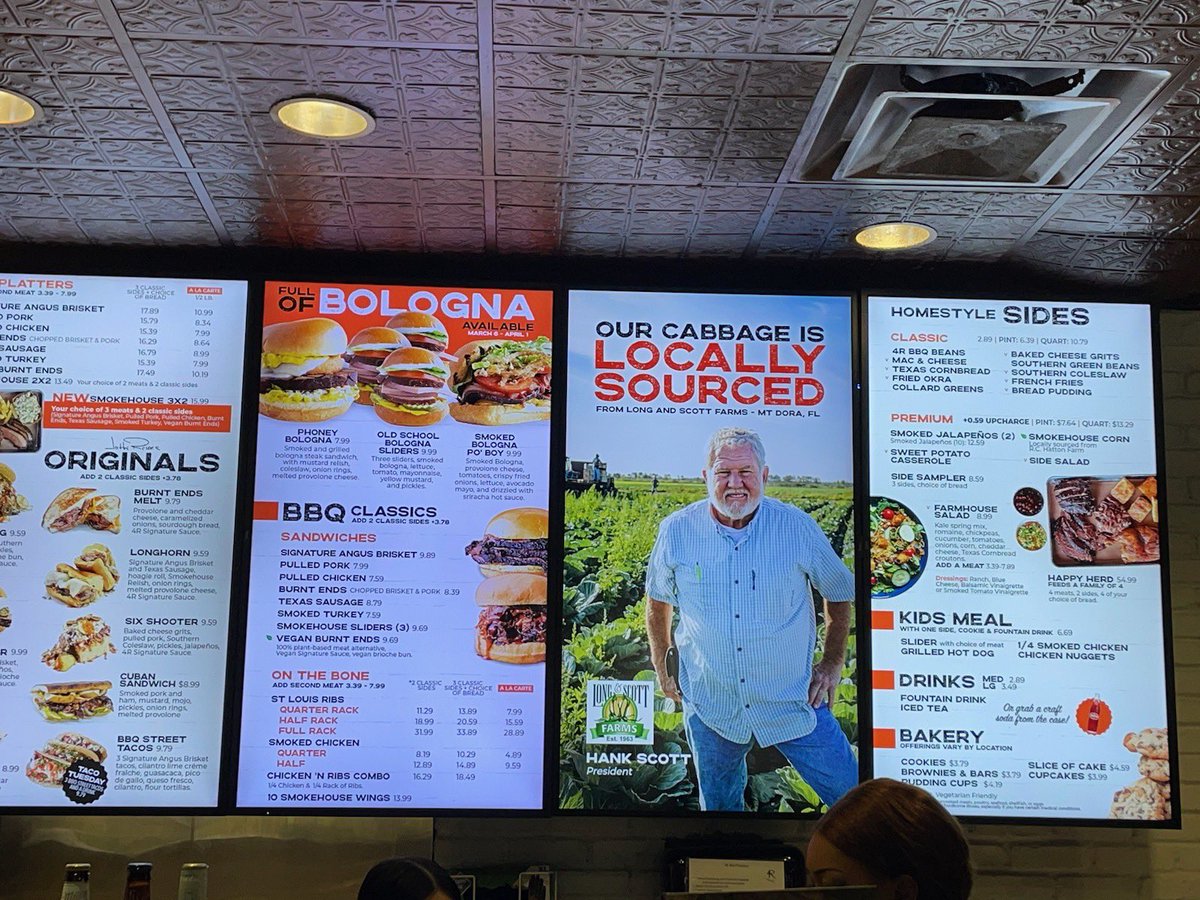 GreatScottFarms's tweet photo. Been in a 4 Rivers Smokehouse recently? That handsome hunk is our very own Hank Scott and the cabbage in their cole slaw is fresh from our fields! 🤩😋🍽️ https://t.co/bbZg24dsvV