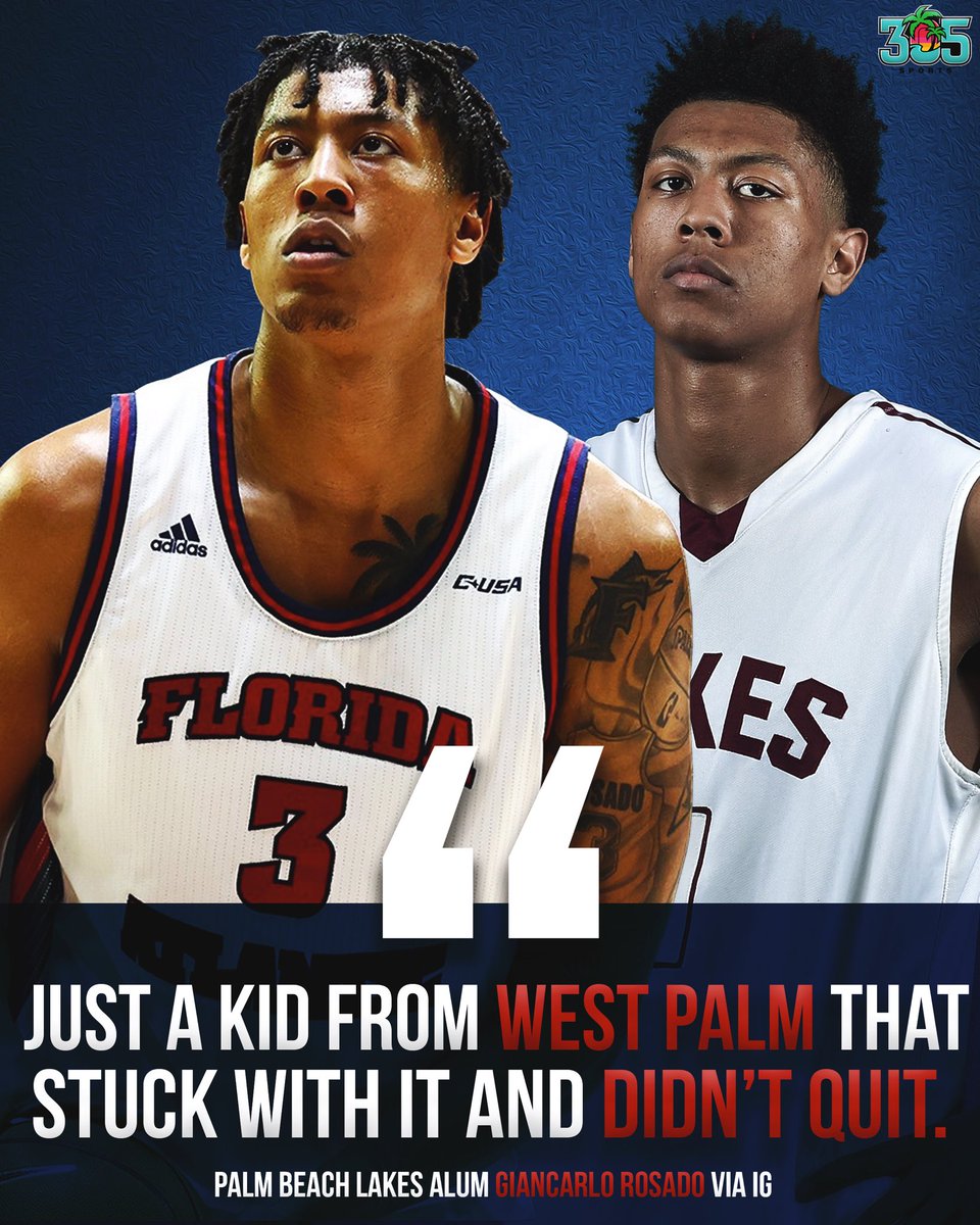 305Sportss's tweet photo. Made in the 561. Giancarlo Rosado is a key factor to FAU’s Sweet 16 run. 🔥

Rosario has shined in Florida Atlantic’s first two tournament games. https://t.co/C6sGOvToNN