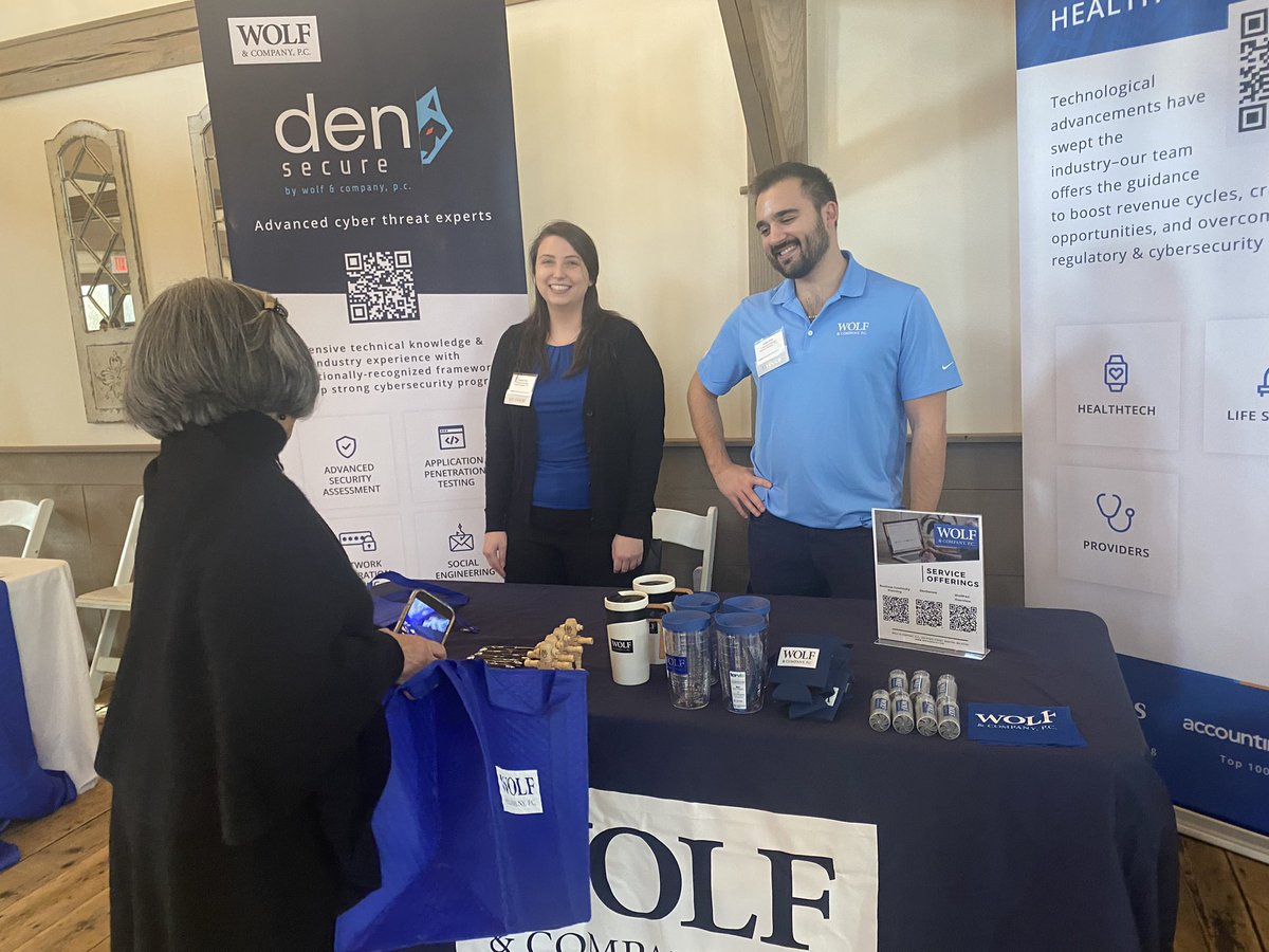 PatSutton21's tweet photo. #newenglandhimss Great night at New England HIMSS Women in HIT event in Sturbridge. Thanks Wolf and Company PC for being here! @wolfandcompany https://t.co/8DVXvdJ8HW