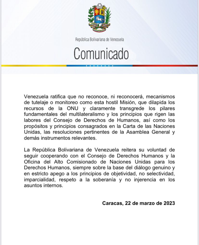 Min. del P.P. para Relaciones Exteriores tweet media