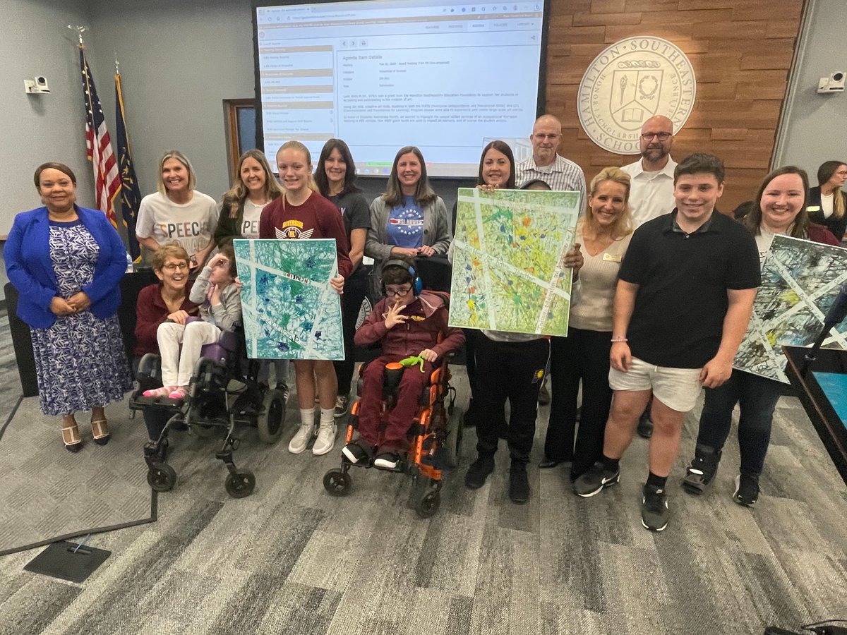 HSESchools's tweet photo. A bonus to having a school board meeting with a lot of interest, more people were able to learn more about @RSIHawks talented students and their teachers who are breaking barriers each day! #MarchDisabilityAwareness #SnapshotsOfSuccess WATCH: https://t.co/NP1SfAedUb https://t.co/zmQbiGeMga