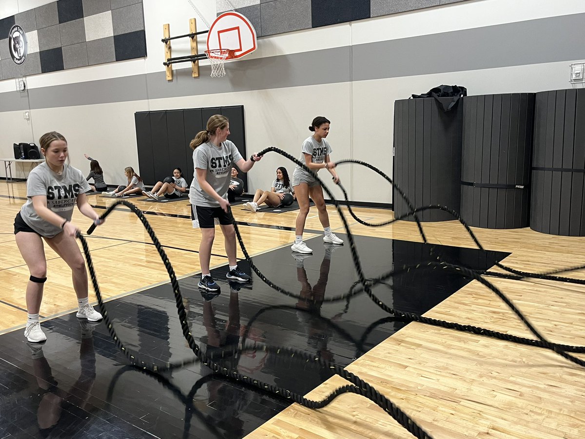 pebubba's tweet photo. It was a great day for weight room stations at the Summit! Ss rotated through 9 stations and did awesome!! #opsfortheirfuture #mySTrocks #lifelongstrength #letslift @_STMS233 @kchilgenkamp https://t.co/h0ugxLoLng