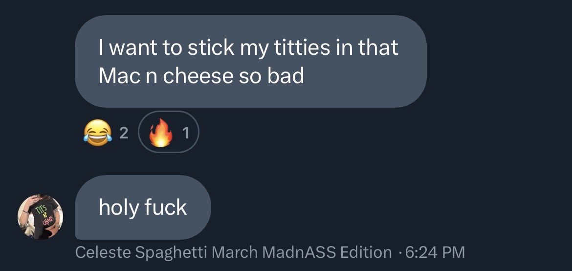 liddle_ktina's tweet photo. #TitsNChaos isn’t just a slogan it’s truly a lifestyle #VoteSpaghetti https://t.co/zLeYZrEcL3