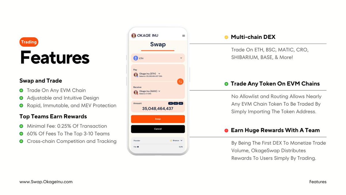 OkageERC's tweet photo. Get Ready! @OkageSwap Will Be Released On April 7th. Learn About Our Unique Features and Peer Into The Future Interconnectivity In #DeFi. 

#Ethereum #Avax  #BinanceBuild  #BuildOnBase #Shibarium #Cro  #MATIC  #Okage #OkageInu #OkageSwap $Okage https://t.co/hq4LW6PszL