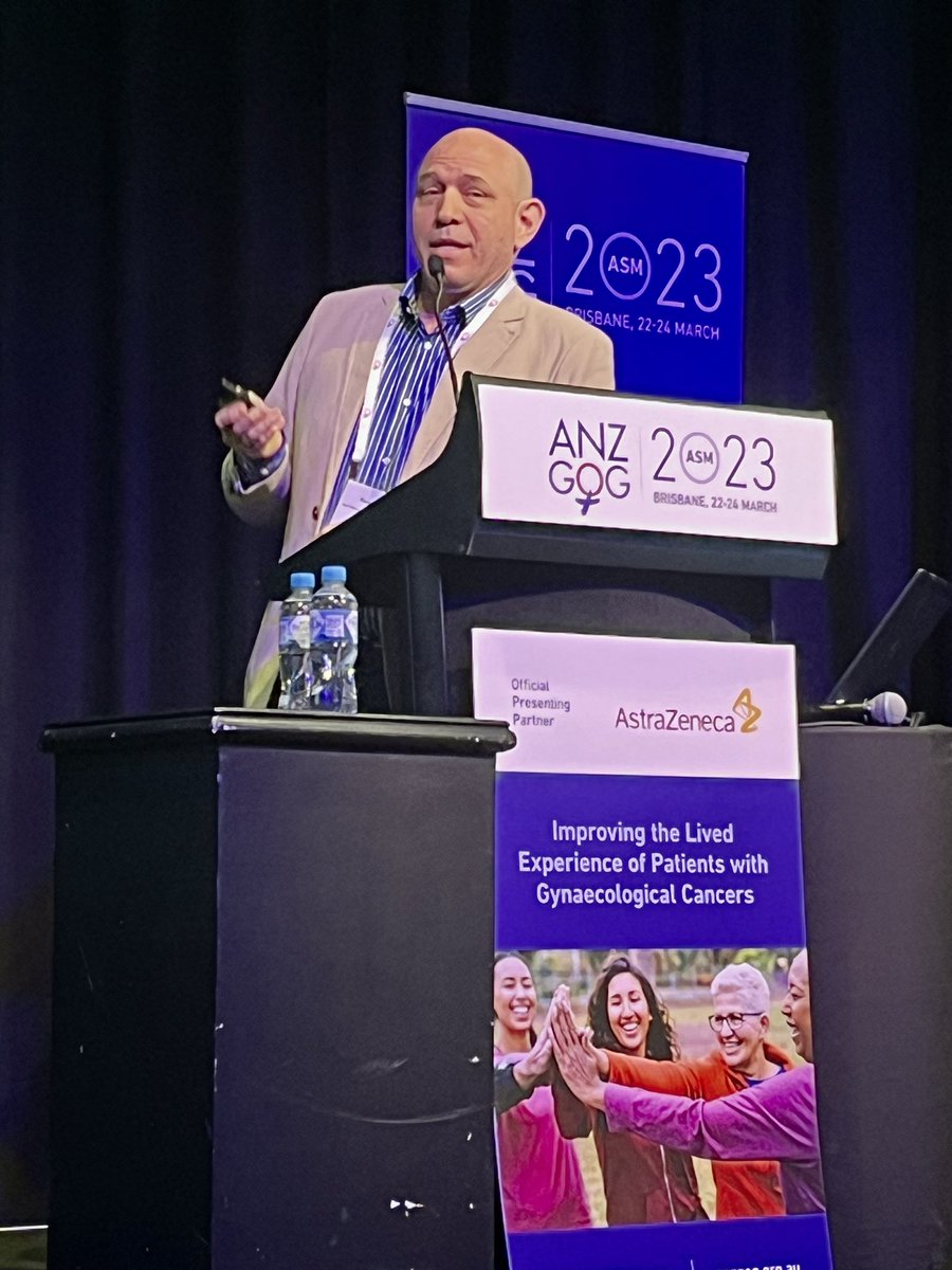 Fantastic talk by <a href="/RParejaGineOnco/">René Pareja</a> at #ANZGOG2023ASM highlighting what really matters in the surgical management of cervix cancer - reminding all that most cases occur in LMICS <a href="/AndreasObermair/">Andreas Obermair</a>