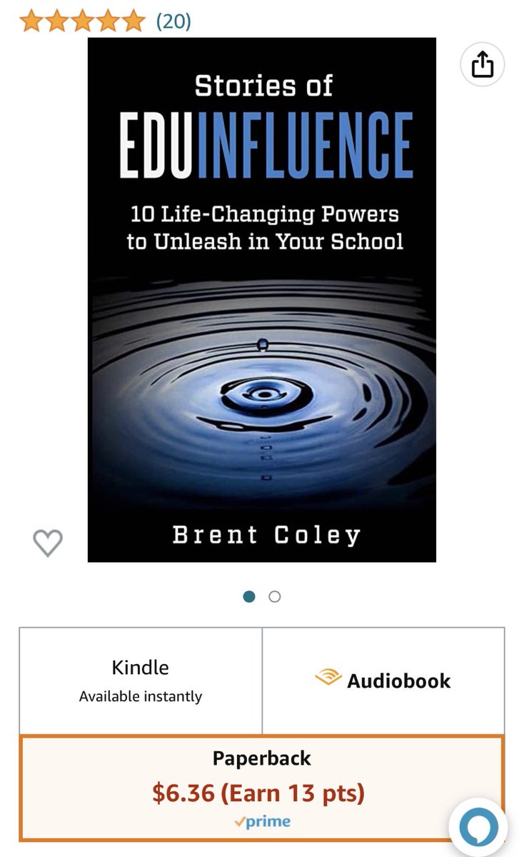 In need of some encouragement in the form of real-life stories from the classroom?

My book Stories of #EduInfluence is on sale right now for only $6.36!!! Consider grabbing a copy at this price while you still can! 

amazon.com/Stories-EduInf…

#SpringCUE #edumatch