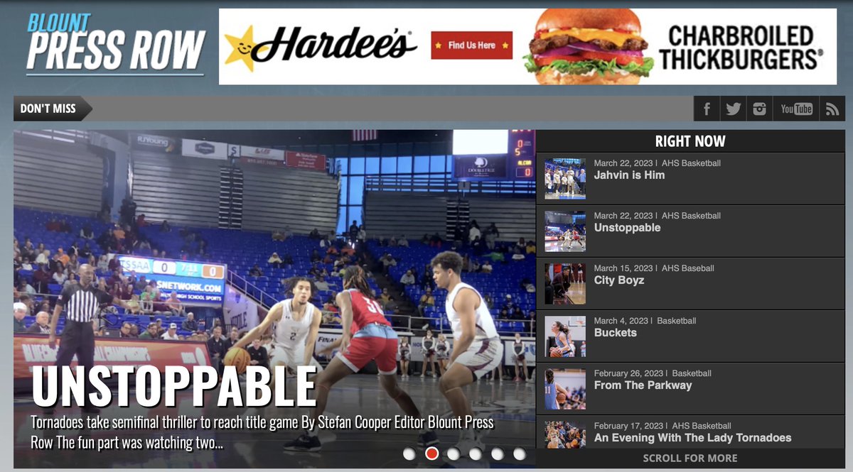 They did it! 

Check out our state tournament coverage of Alcoa's fabulous weekend in Murfreesboro with "Unstoppable" and "Jahvin is Him" at blountpressrow.com. 

More to come later in the week.

Congratulations, Tornadoes!