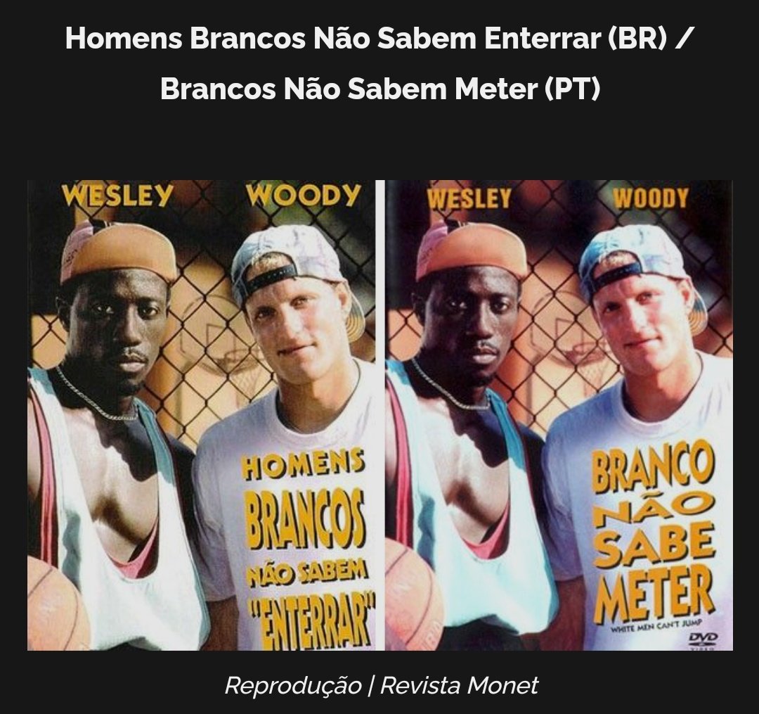 albertomergen's tweet photo. "White men can't jump" virou um filme pornô em Portugal. Parabéns aos envolvidos. https://t.co/74jFkSVJb8