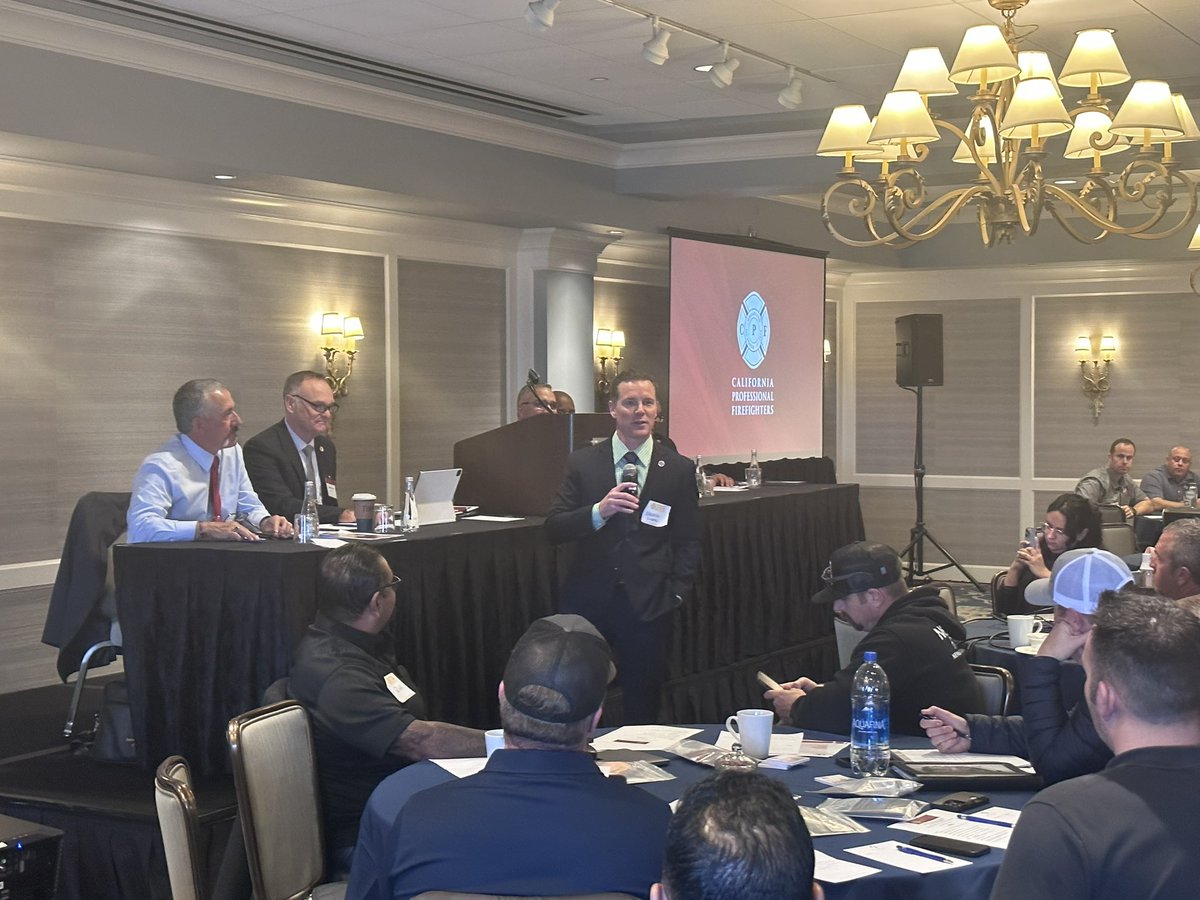 team10th's tweet image. #Team10th Burn Coordinator Hunter Clare joined our DVP @Drgilmandc for @CAFirefighters 3rd and 4th district meeting in Monterey CA. The DVP will travel to San Diego next week to address and update the 1st &amp;amp; 2nd CPF district members on IAFF &amp;amp; district business.
#NoLocalLeftBehind