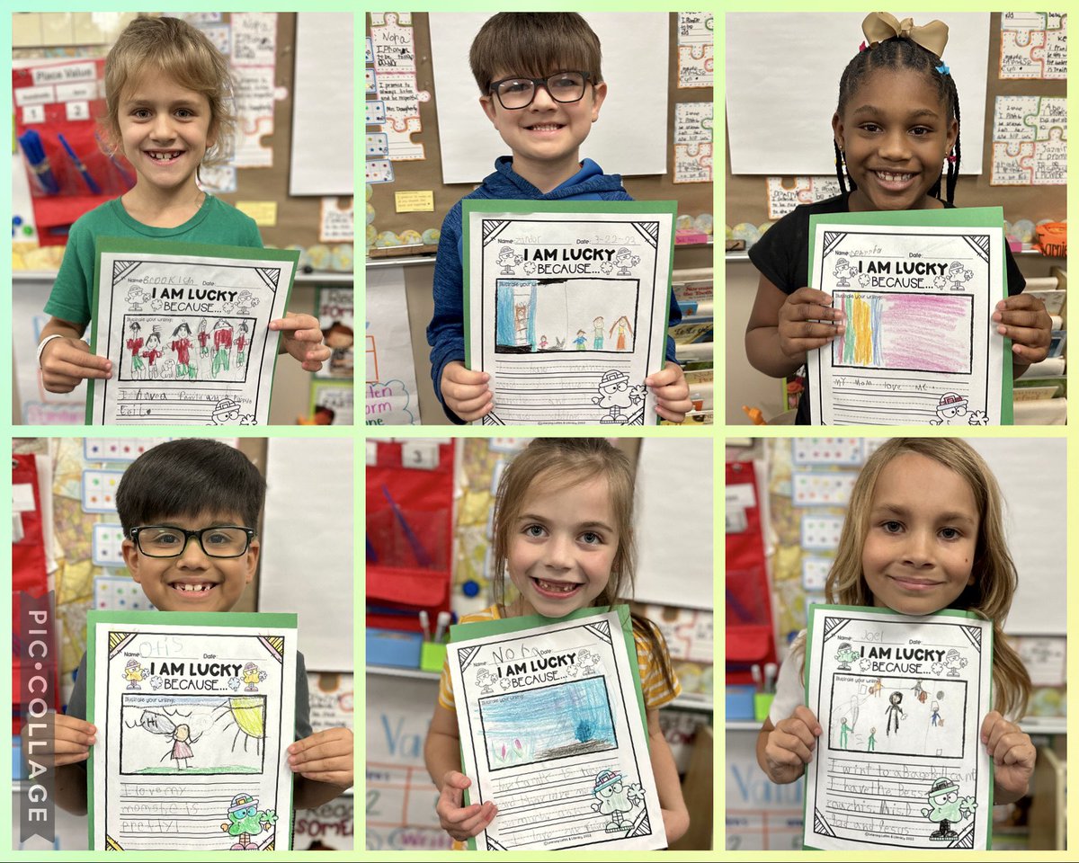 hddaugherty1's tweet photo. Being lucky isn’t always about having a fun toy or gaming system-it can be so much more! I’m so proud of my class for digging deeper in their brainstorming &amp; writing! All of their answers are precious &amp; shows relationships truly matter!♥️@HumbleISD_ESE #eseSOAR #ourclassisafamily https://t.co/Exgi3fhgDg