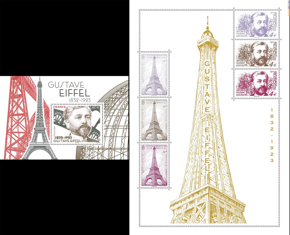 Vaccarinews's tweet photo. Dalla #Francia tributi #postali per i cent’anni dalla morte di Gustave #Eiffel: https://t.co/FqHaGIANor https://t.co/uR8W9mJqPh